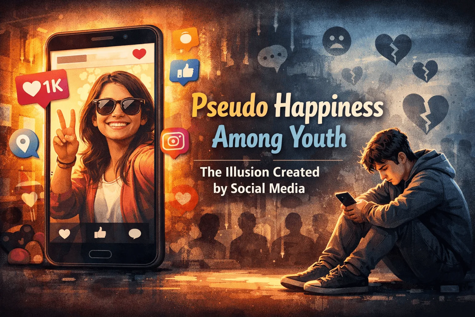 Pseudo Happiness Among Youth: A Social Media Illusion